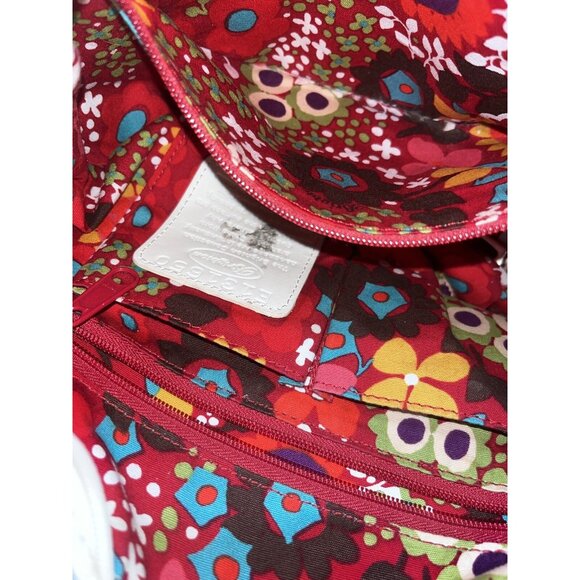 Brighton Purse Womens White Pebbled Leather Rainbow Braided Shoulder Boho Bag - Picture 13 of 14